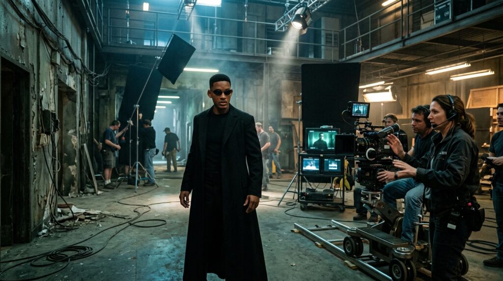 Will Smith interpretando a Neo en Matrix.